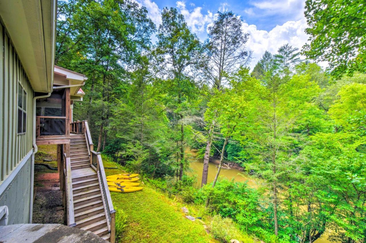 Cozy Riverside Dahlonega Home With Kayaks And Fire Pit Экстерьер фото